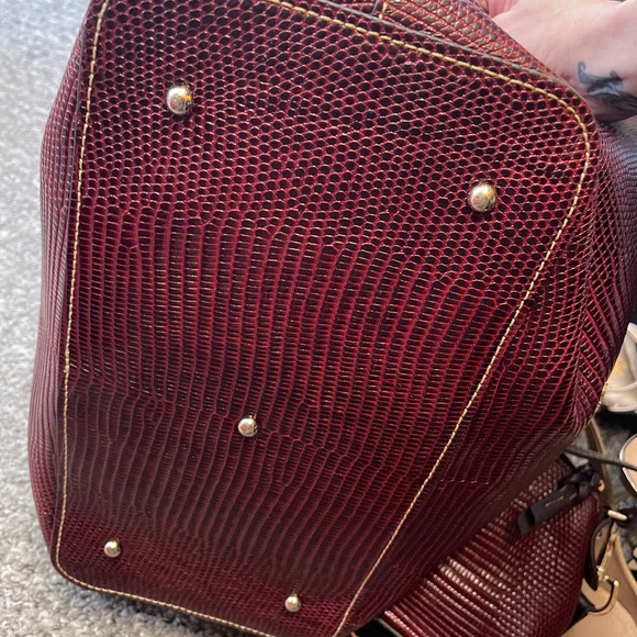 Dooney and Bourke large DEEP RED Purse